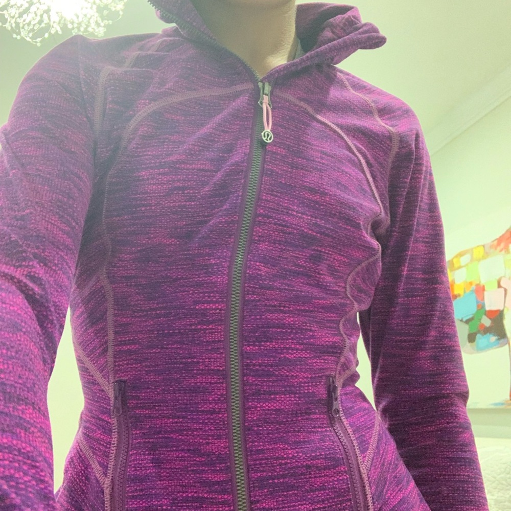 Lululemon purple pink womens active sweatshirt.